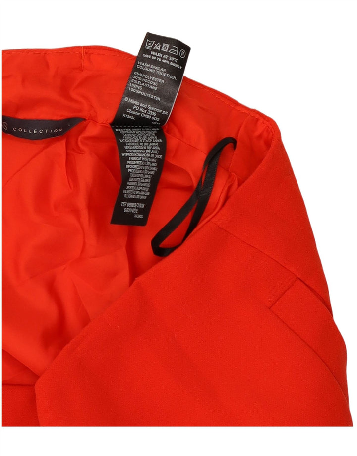 Marks & Spencer Minifalda para mujer UK 12 Medium W30 Poliéster rojo