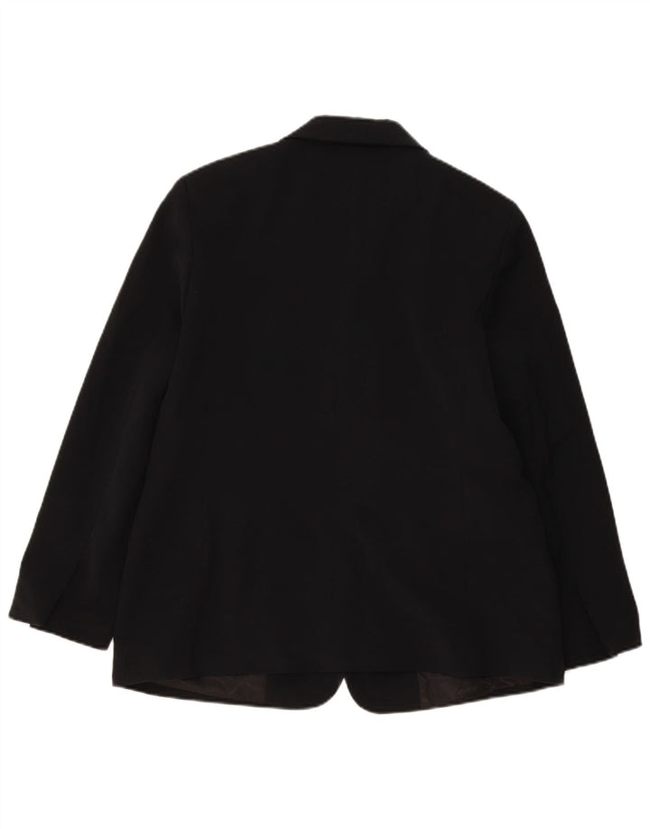 L.L.Bean Chaqueta Blazer de 3 Botones para Mujer US 14 XL Poliéster Negro