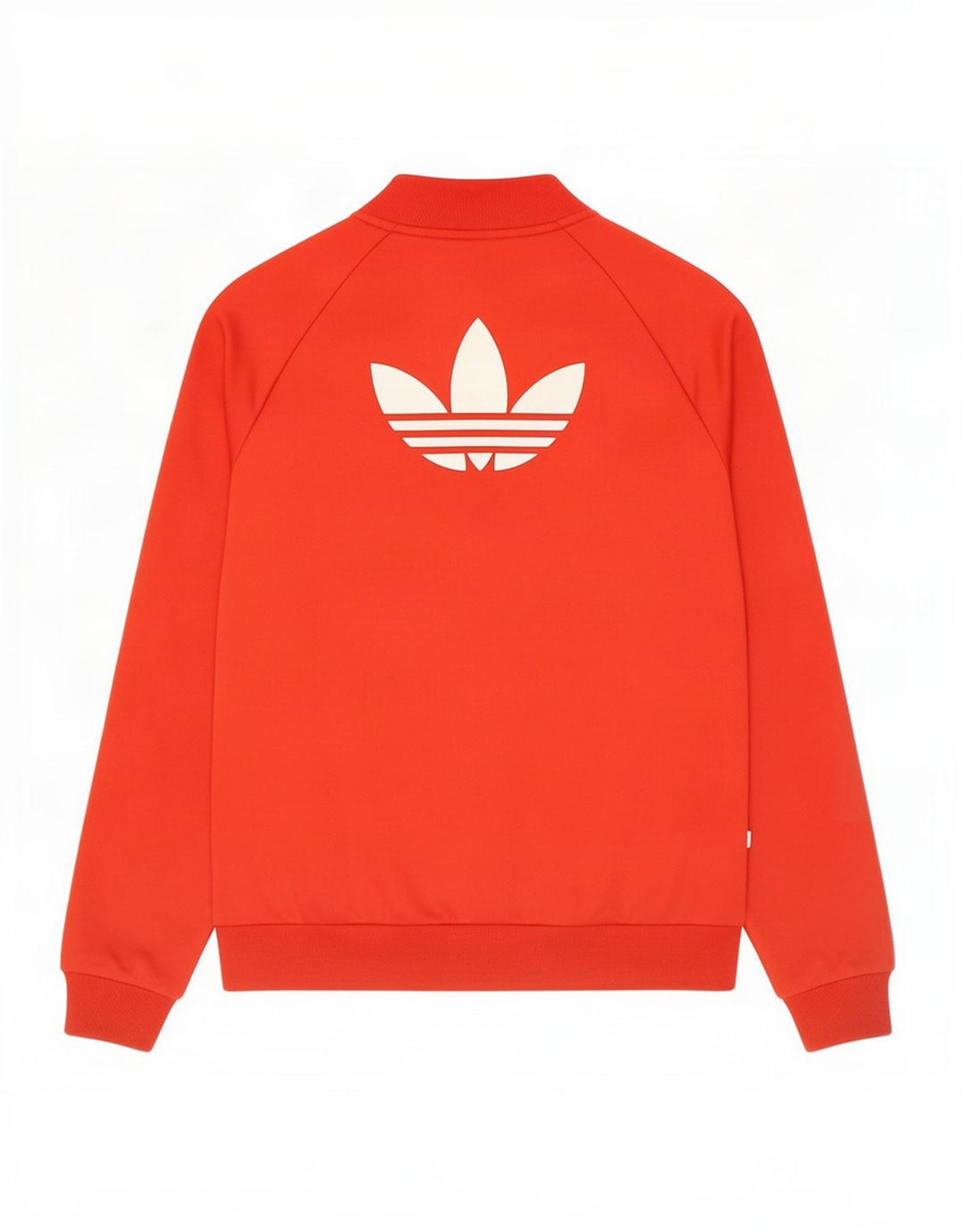 Adidas Mujer Gráfico Chándal Top Chaqueta UK 12 Medio Rojo Poliéster