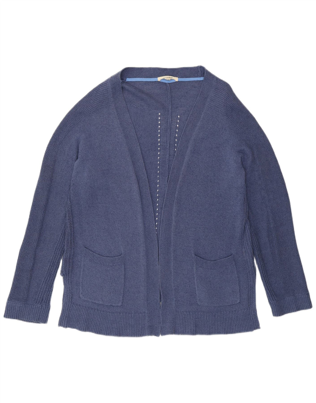 Cárdigan abierto para mujer de White Stuff, talla grande, algodón azul