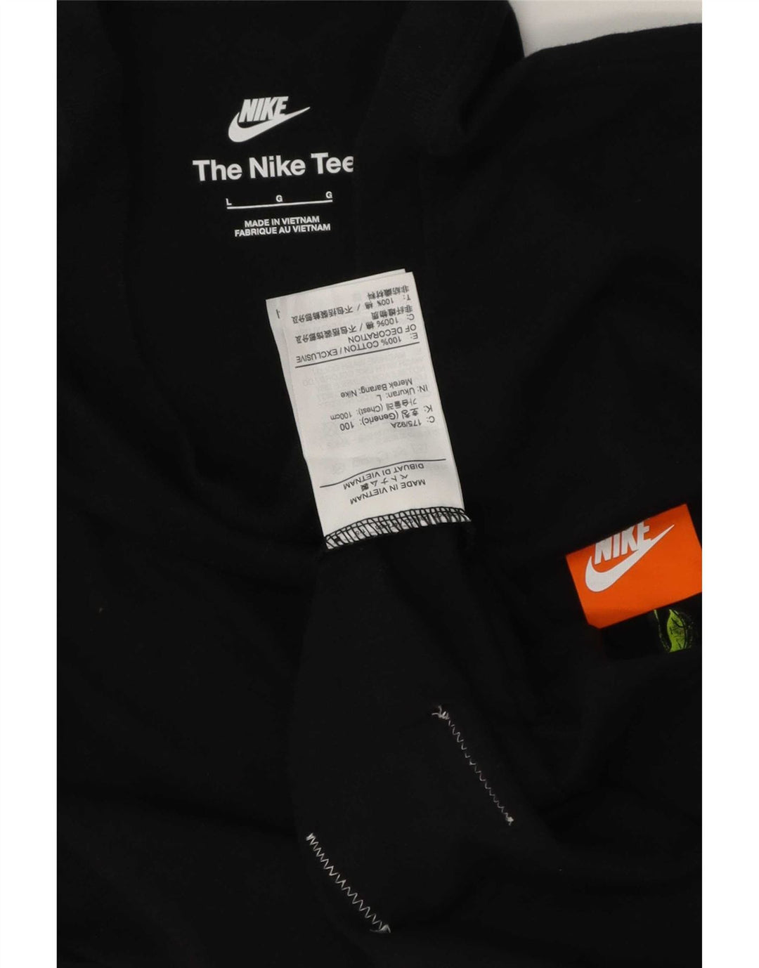 Nike - Camiseta gráfica para hombre, talla grande, algodón negro