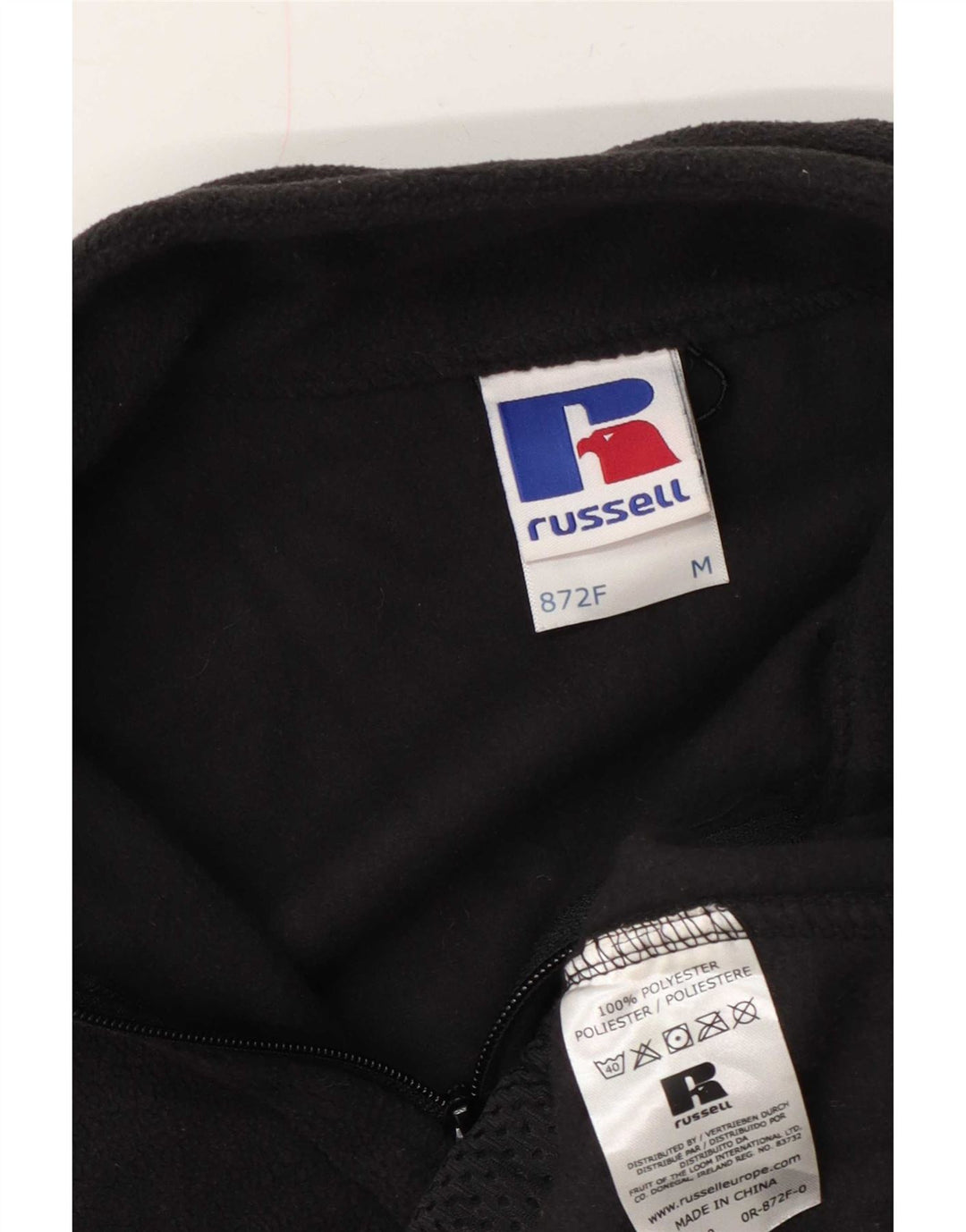 Russell Athletic Chaleco polar para hombre UK 38 Poliéster gris medio