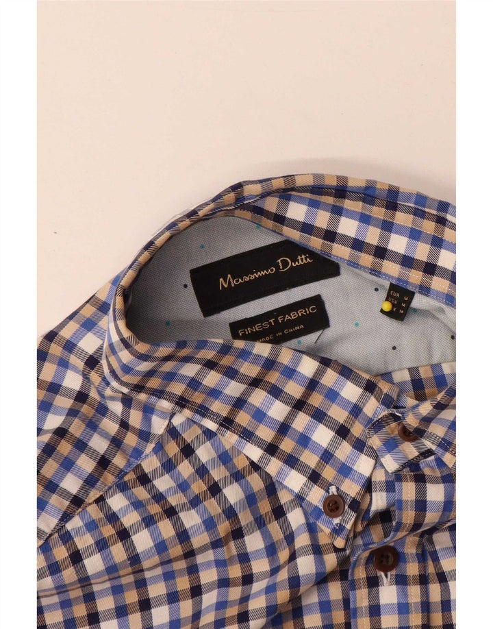 Camisa Massimo Dutti Hombre Mediana Vichy Multicolor