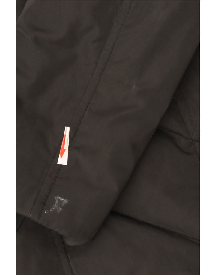 Monsoon Abrigo Largo Acolchado para Mujer UK 40 Small Poliéster Negro
