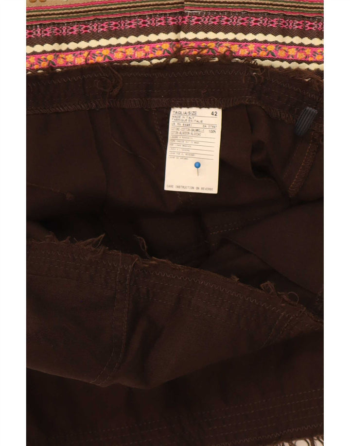 Benetton Falda Acampanada IT 42 Medium W30 Bloque De Color Multicolor