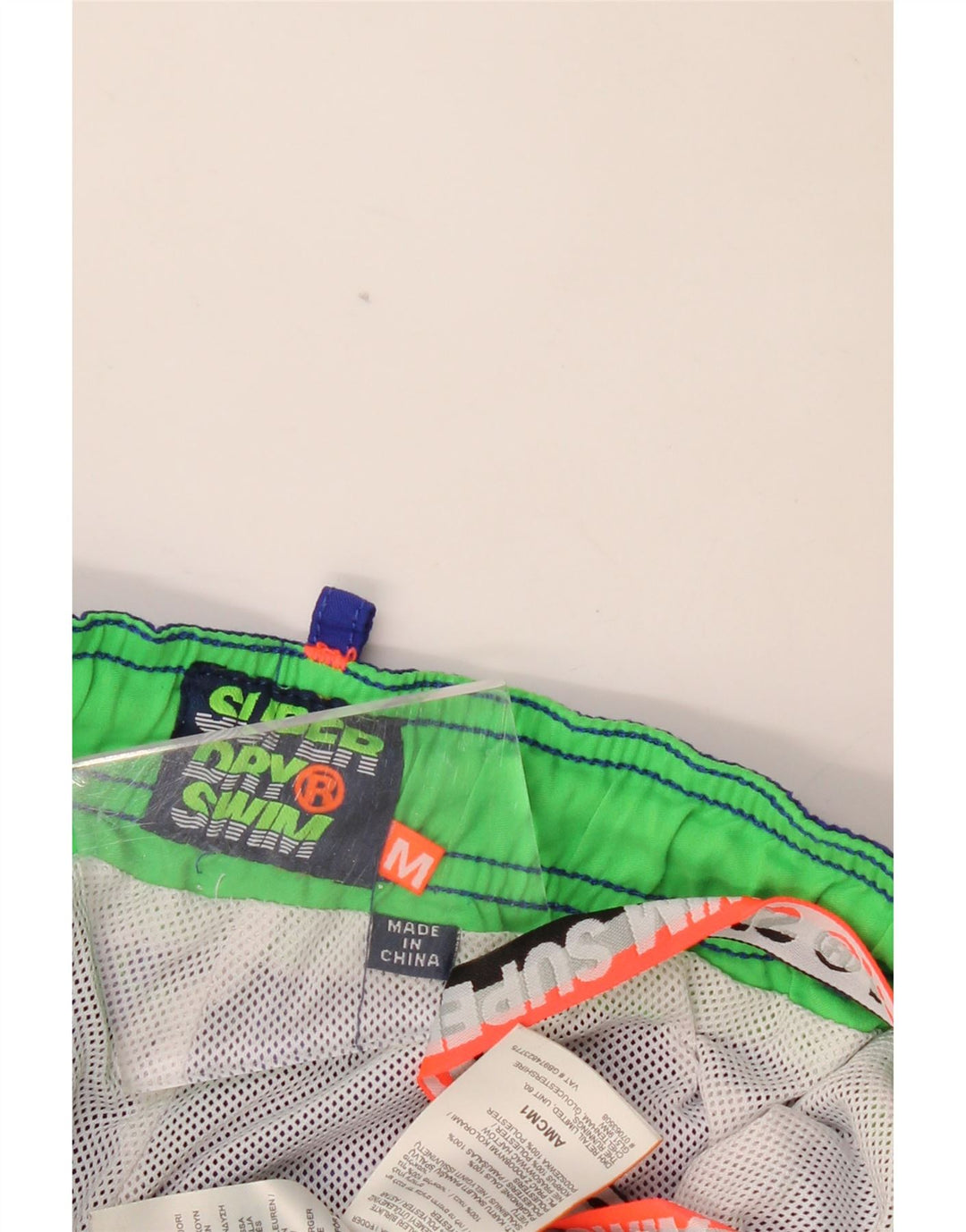 SUPERDRY Hombre Bañador con estampado gráfico Poliéster azul medio