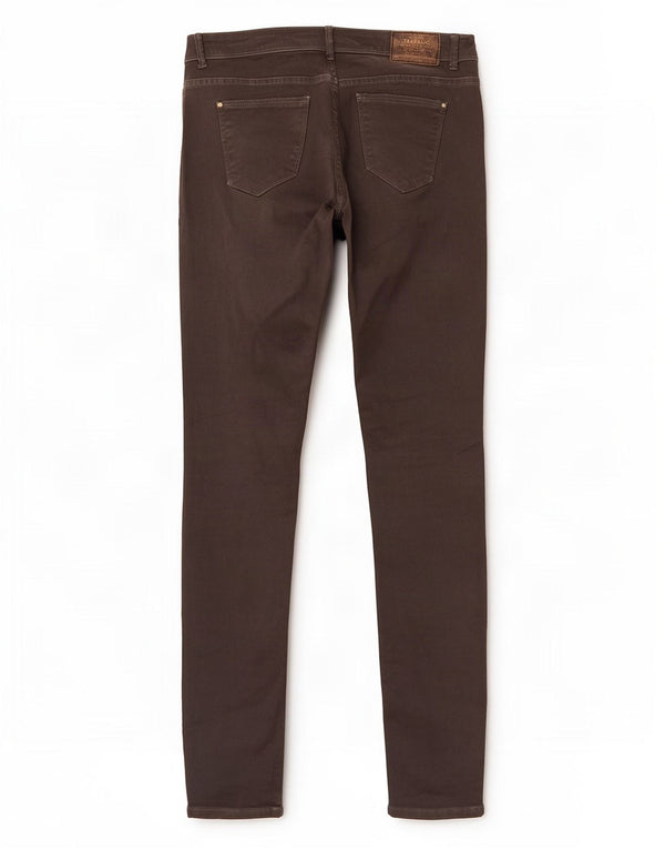 Zara Mujer Trafaluc Slim Jeans EU 38 Small W28 L32 Algodón Gris