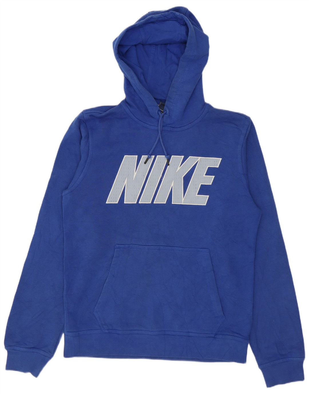 Nike Jersey con capucha gráfica para hombre, talla pequeña, algodón azul