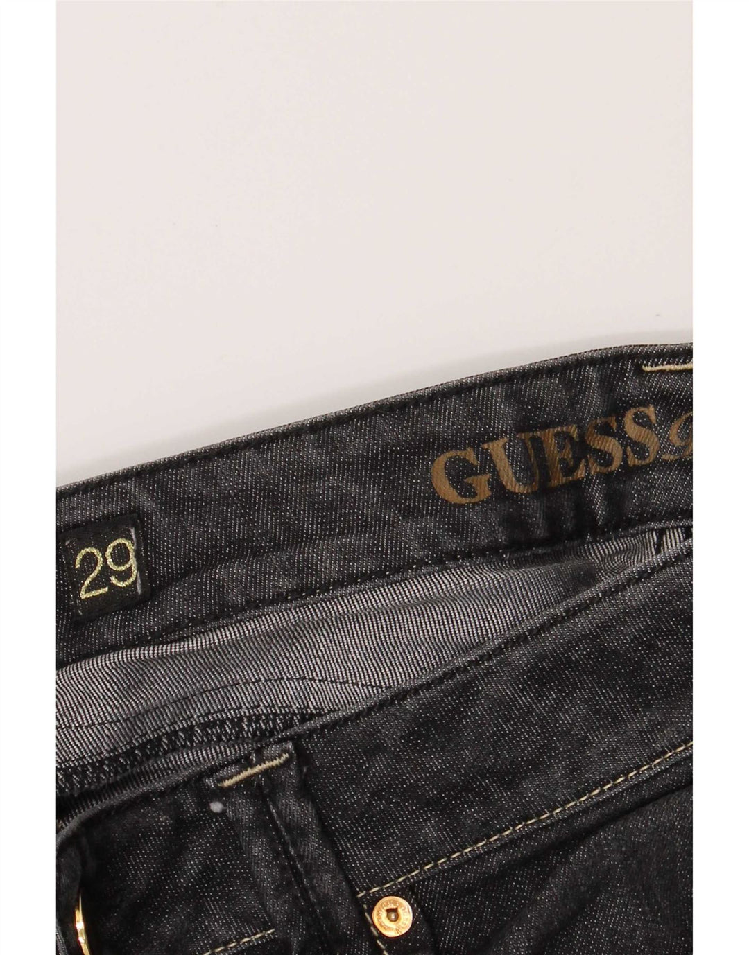 Vaqueros Guess Mujer Crop Slim W29 L26 Gris