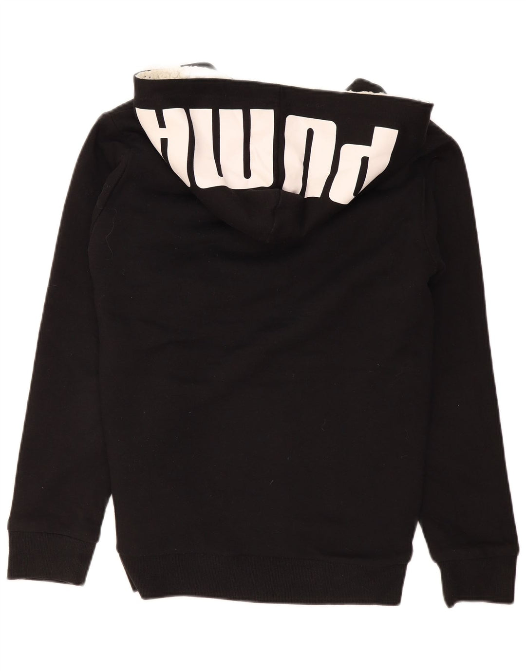 PUMA Sudadera con capucha y cremallera gráfica para niños 15-16 años XL Algodón negro