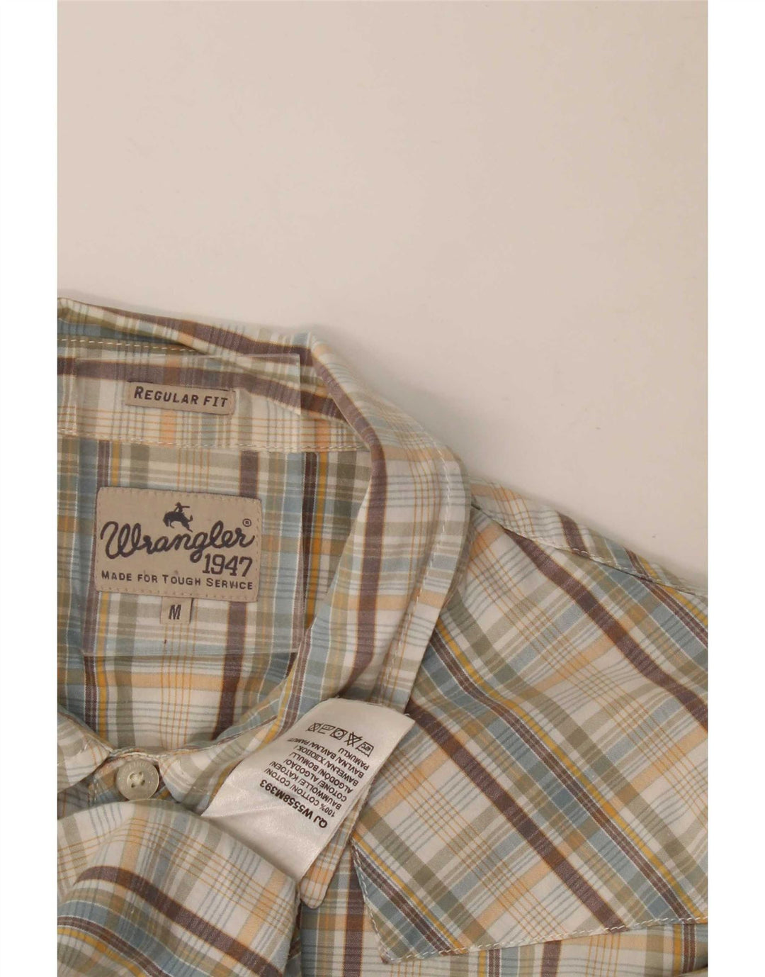 Wrangler Camisa Regular Fit De Manga Corta Para Hombre Cuadros Multicolores Medianos