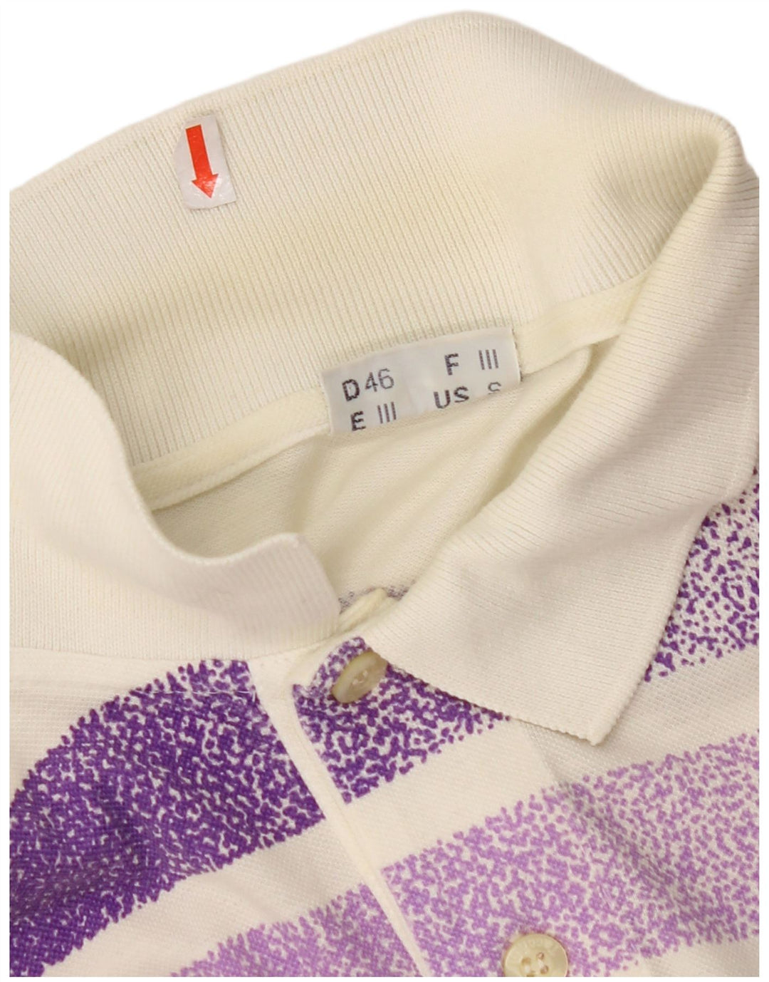 SERGIO TACCHINI Polo de hombre pequeño de algodón a rayas blanco roto