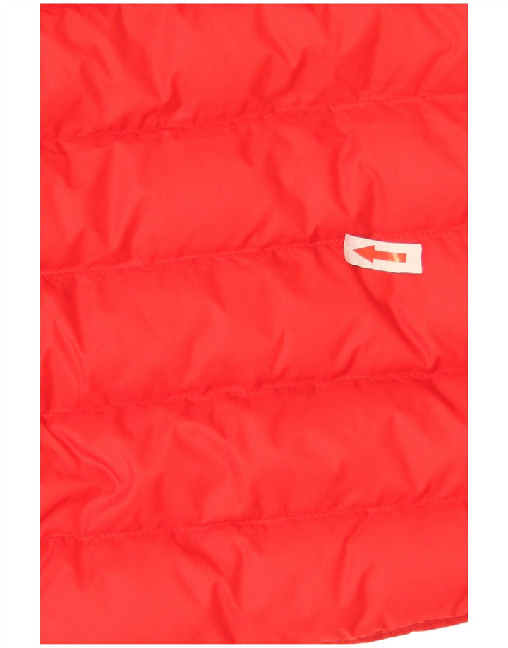 Adidas Chaqueta acolchada con capucha para mujer UK 8 Small Red Polyamide