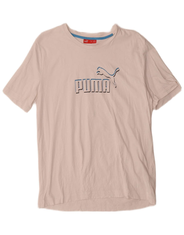 Puma Camiseta gráfica para hombre Top XL Blanco
