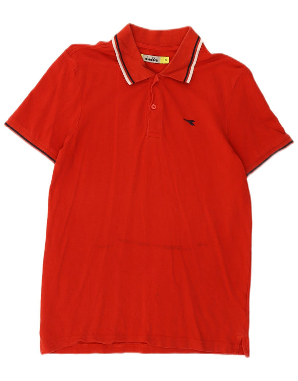 Diadora Polo Hombre Small Rojo Algodón