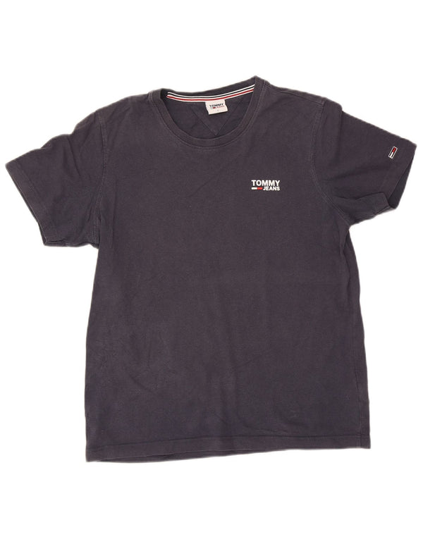 Tommy Hilfiger - Camiseta gráfica para hombre, talla grande, algodón azul marino