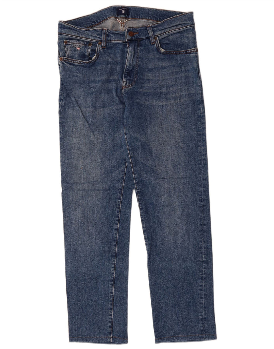 GANT Vaqueros Rectos Mujer W32 L29 Azul Algodón