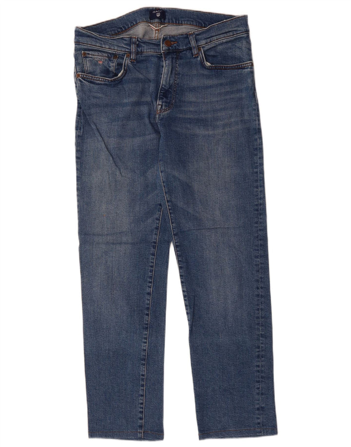 GANT Vaqueros Rectos Mujer W32 L29 Azul Algodón