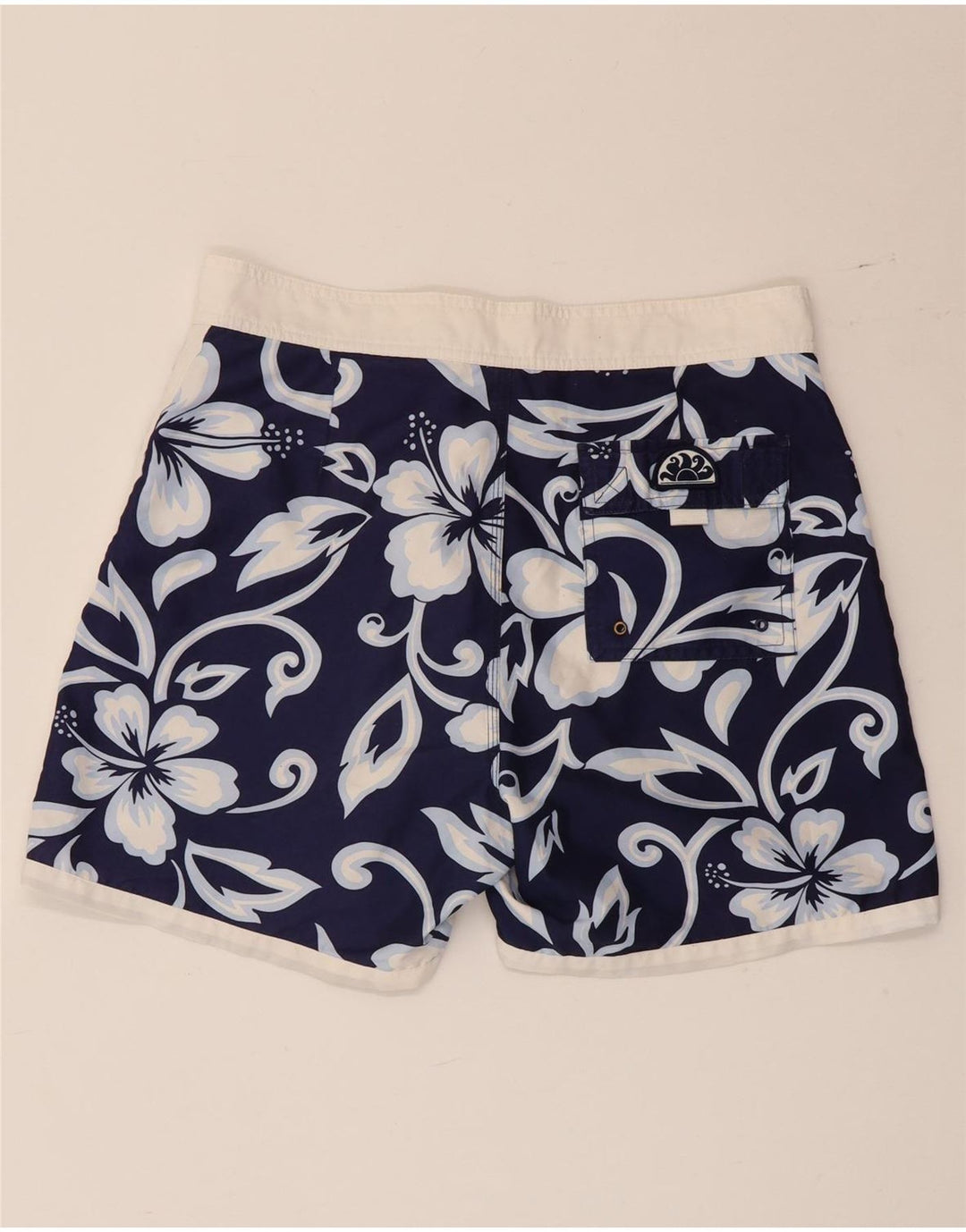 Sundek Bañador Hombre Mediano Azul Marino Floral Poliéster