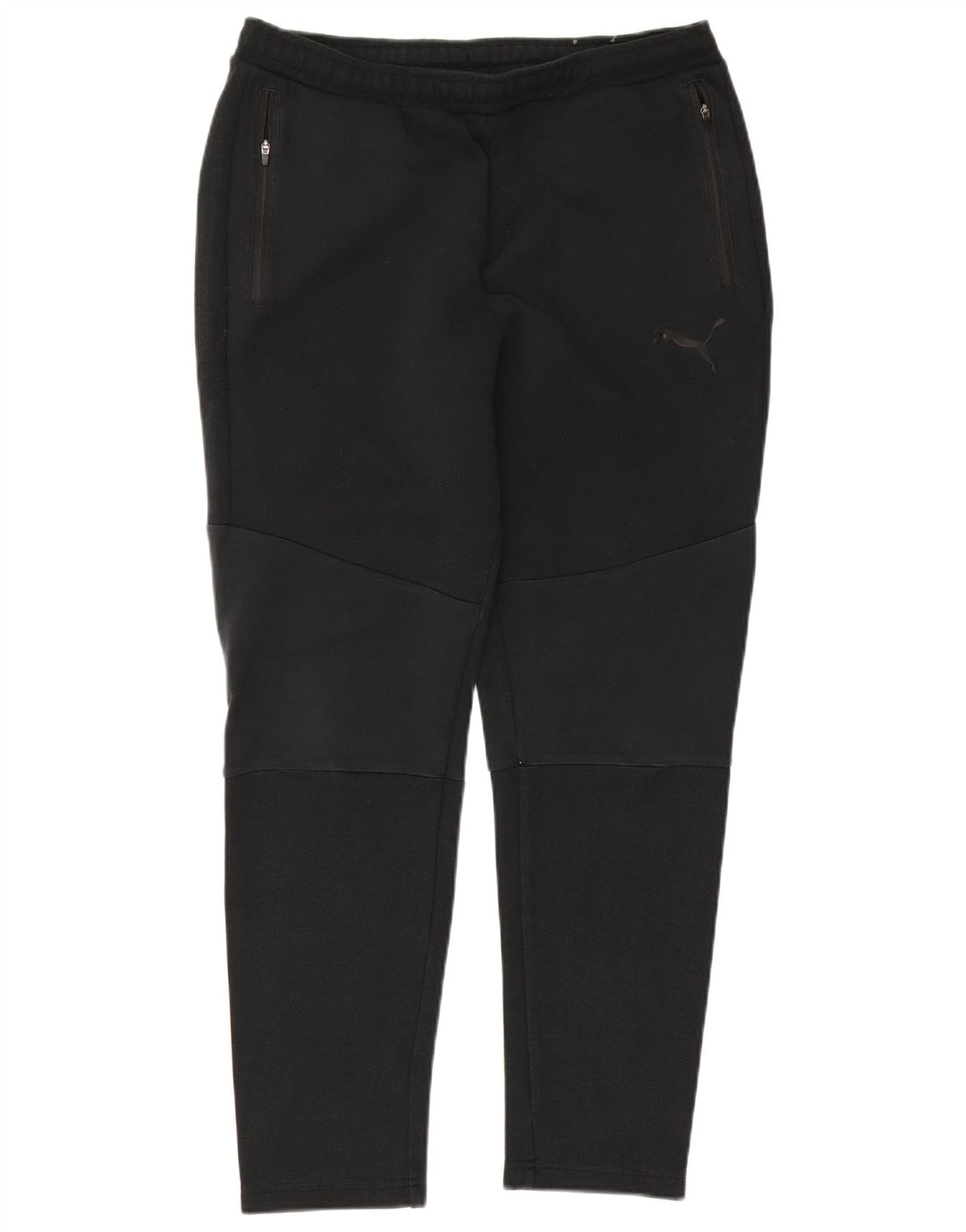 PUMA Pantalones de chándal para hombre, talla grande, algodón negro