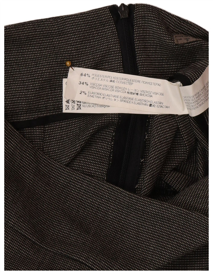 Falda Lápiz Zara Mujer Small W26 Poliéster Manchado Gris