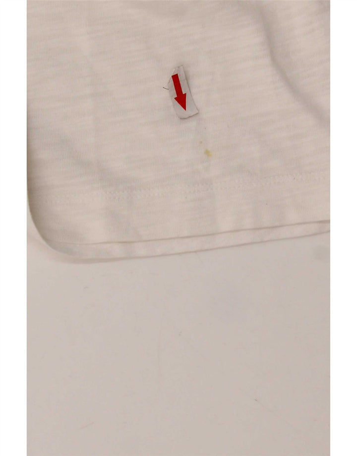 Calvin Klein Jeans Camiseta para mujer Top UK 14 Medium White