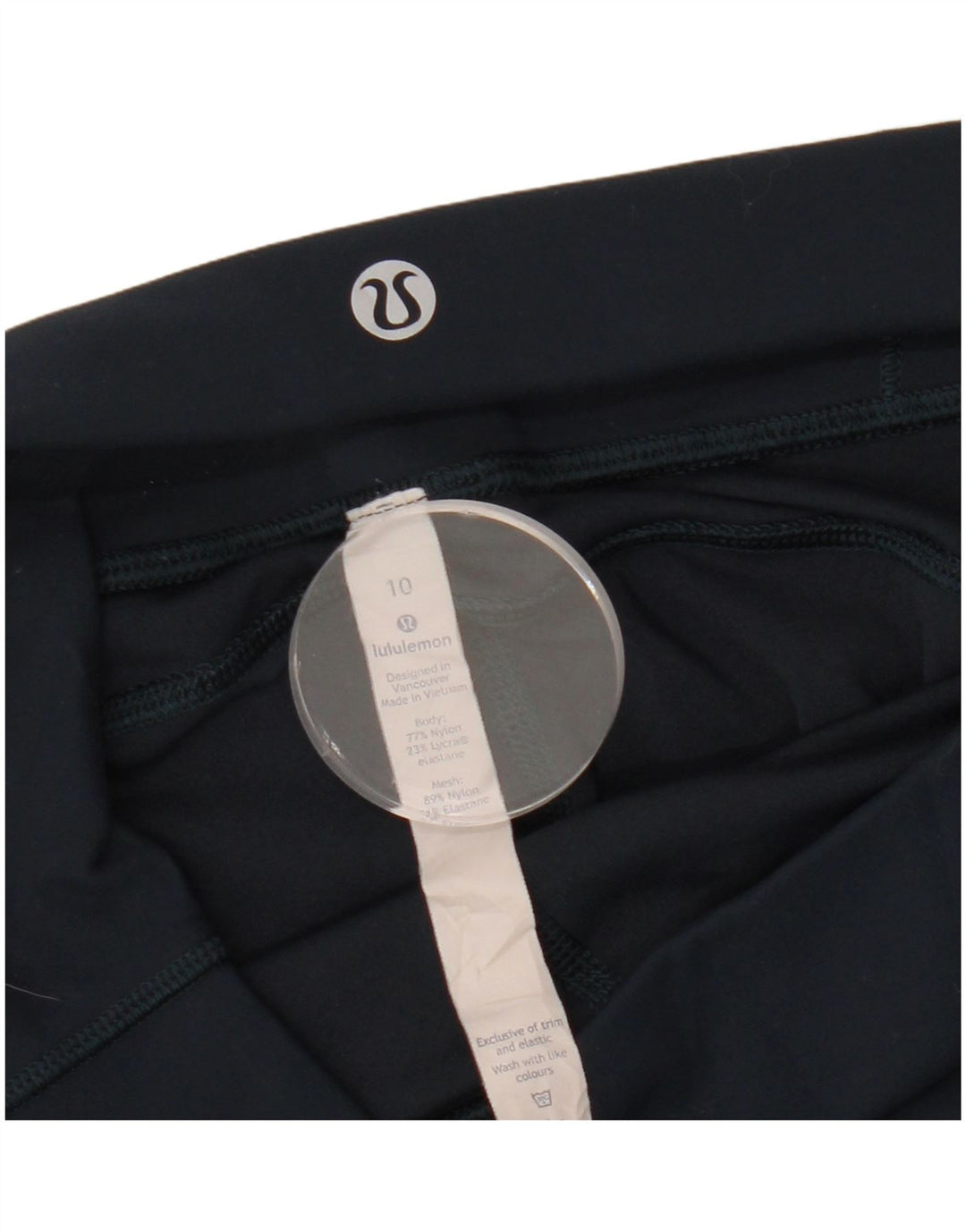 LULULEMON Leggings para mujer US 10 Grande Azul Marino Nylon