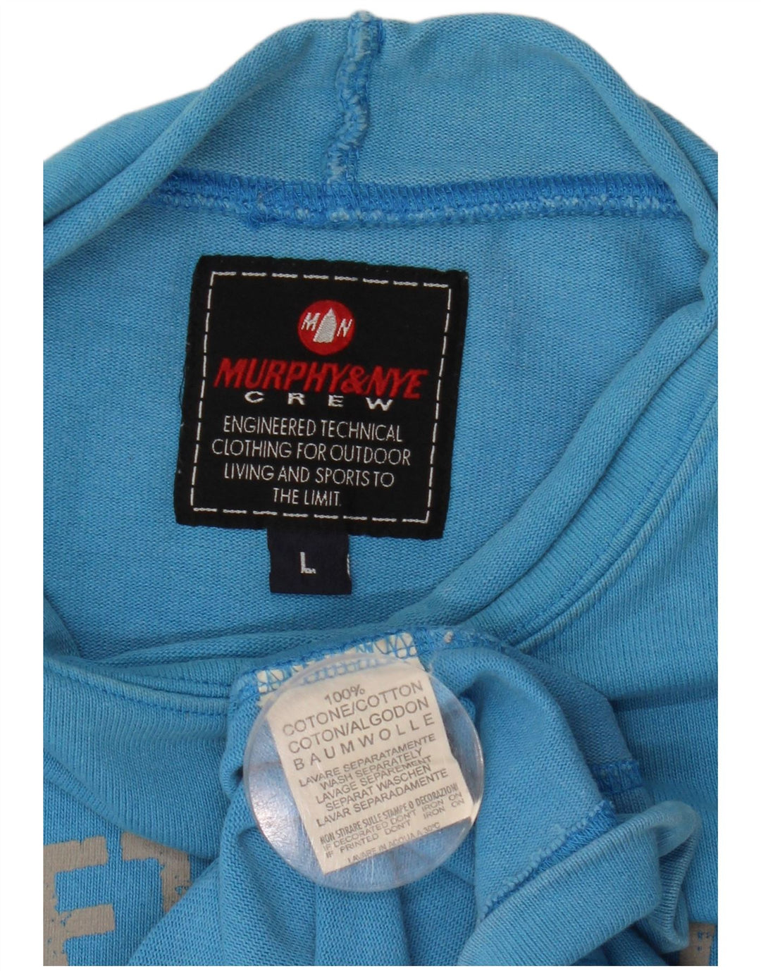 Murphy & Nye Hombre Sudadera Estampada Jersey Jersey Grande Algodón Azul
