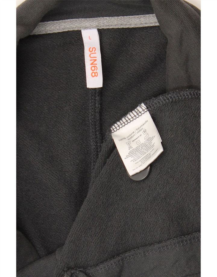 Sun68 Chaqueta tipo blazer de 2 botones para hombre UK 40 Large Gris Algodón