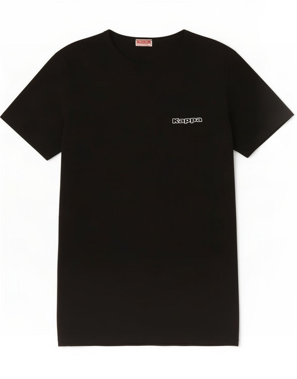Kappa Camiseta para hombre Top Large Black Cotton
