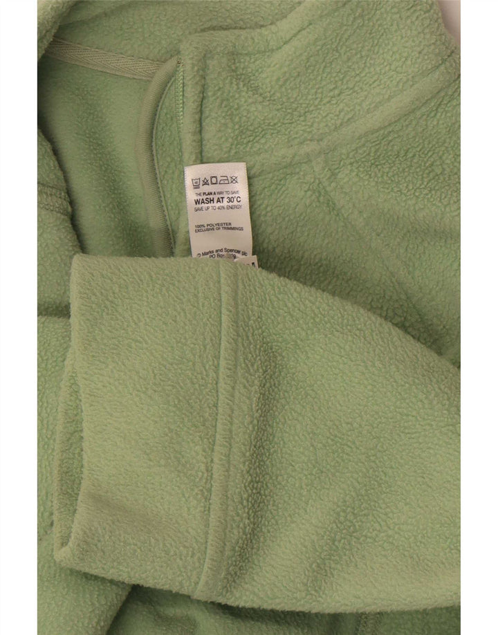 Marks & Spencer Chaqueta polar para mujer UK 46 Grande Poliéster verde