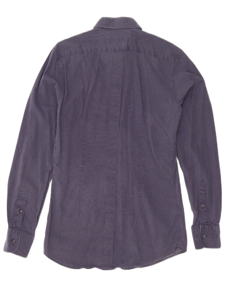 Camisa Reiss Hombre Small Azul Marino Moteado