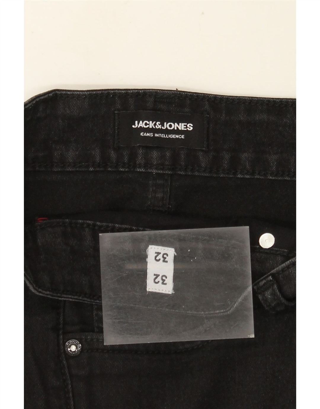 JACK & JONES Vaqueros ajustados para hombre W32 L32 Negro