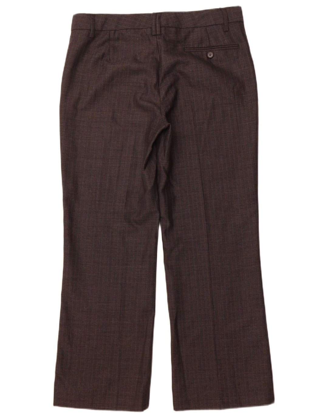 ZARA Mujer Pantalón Chino Recto EU 40 Medium W30 L28 Gris Espiga