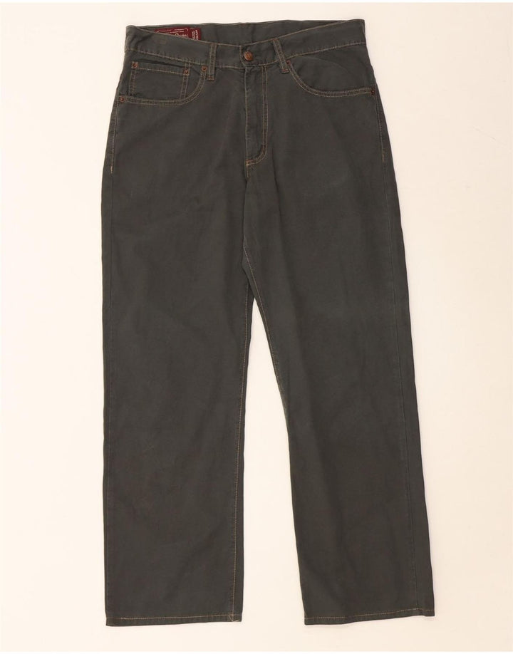 MARLBORO CLASSICS Pantalones casuales rectos para hombre W32 L28 Algodón verde