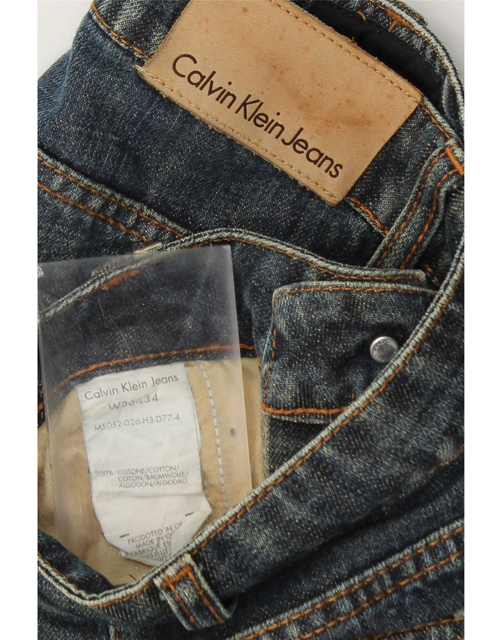 Calvin Klein Jeans rectos para hombre W36 L28 Algodón azul