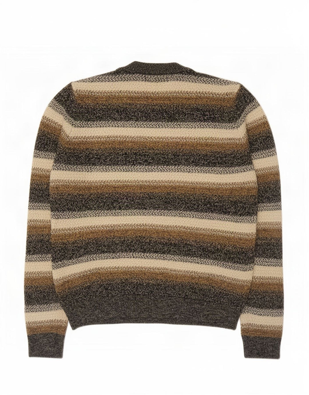 Marks & Spencer - Jersey de cuello redondo para hombre, talla mediana, multicolor, a rayas