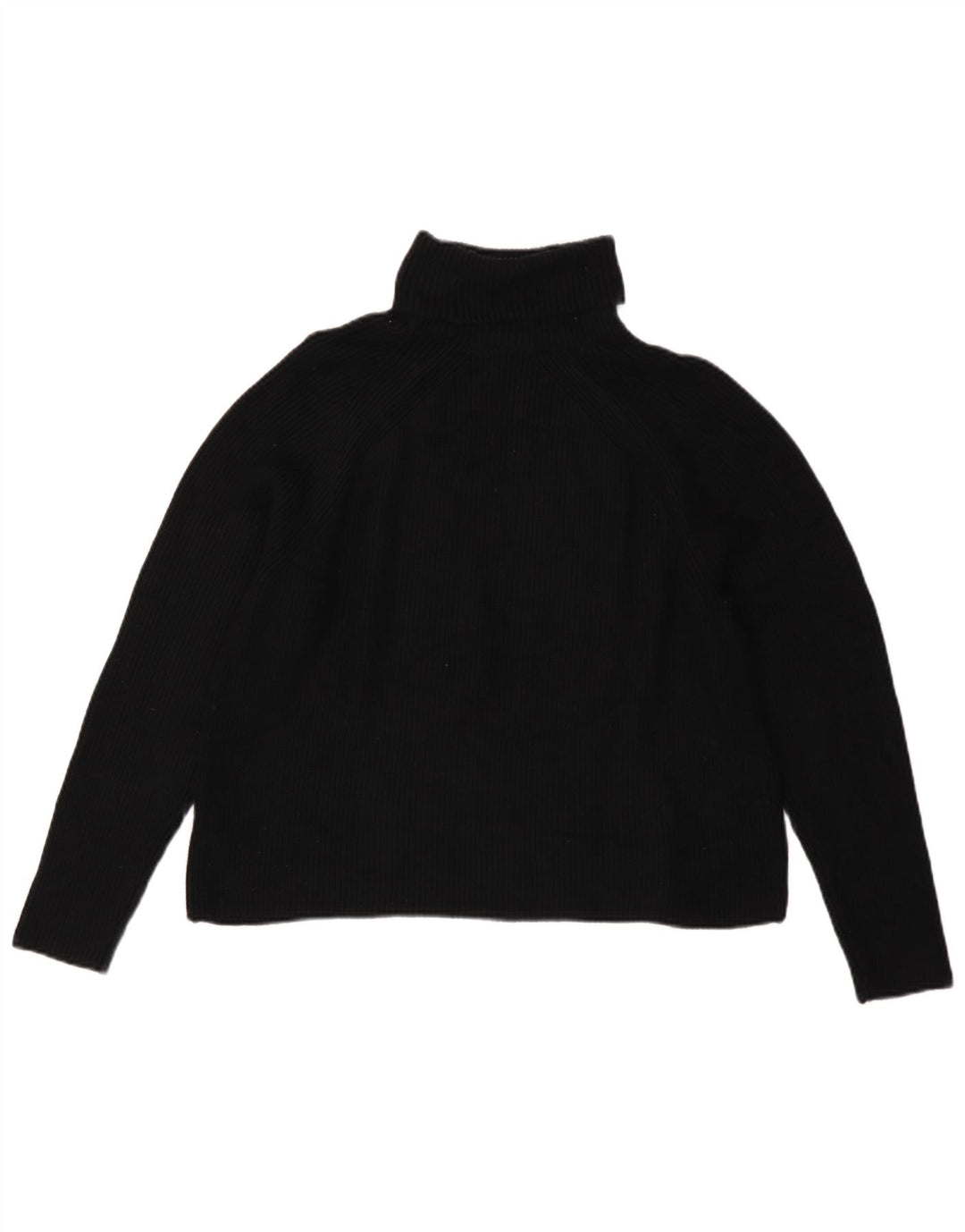Marks & Spencer Suéter tipo jersey con cuello vuelto para mujer UK 46 Large Viscosa negra