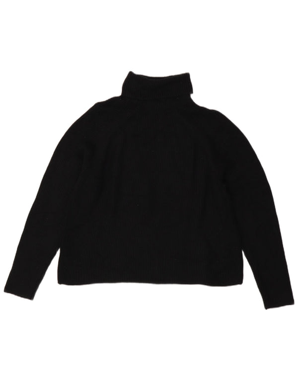 Marks & Spencer Suéter tipo jersey con cuello vuelto para mujer UK 46 Large Viscosa negra