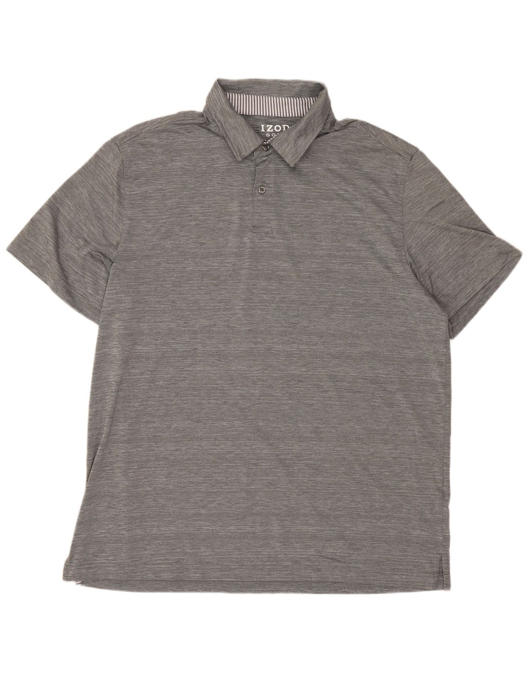 IZOD Polo de golf para hombre grande gris moteado