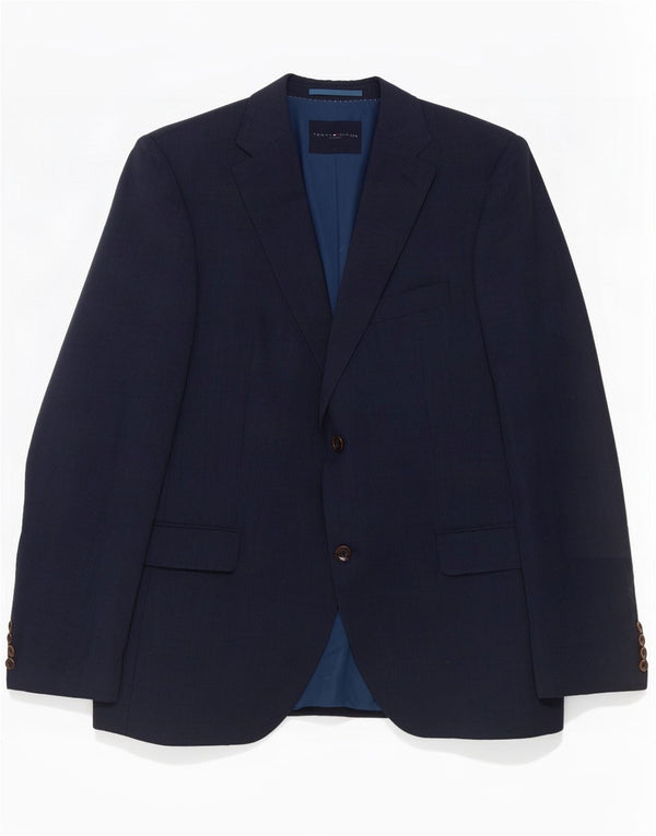Tommy Hilfiger Chaqueta tipo blazer de 2 botones para hombre UK 40 Large Azul marino a rayas