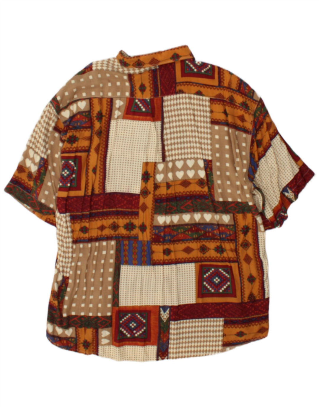 Tipo' S Camisa de manga corta para hombre XL Patchwork multicolor