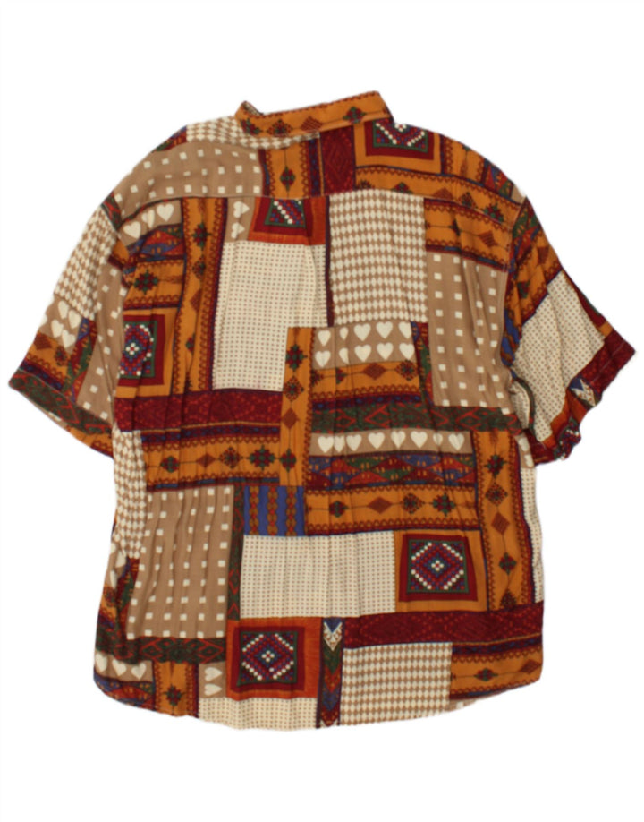 Tipo' S Camisa de manga corta para hombre XL Patchwork multicolor