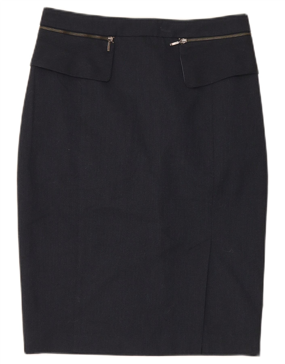 Falda lápiz para mujer Oasis UK 10 Small W28 Poliéster azul marino