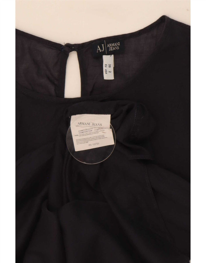 Armani Blusa para mujer Top EU 38 Medio Azul marino Algodón