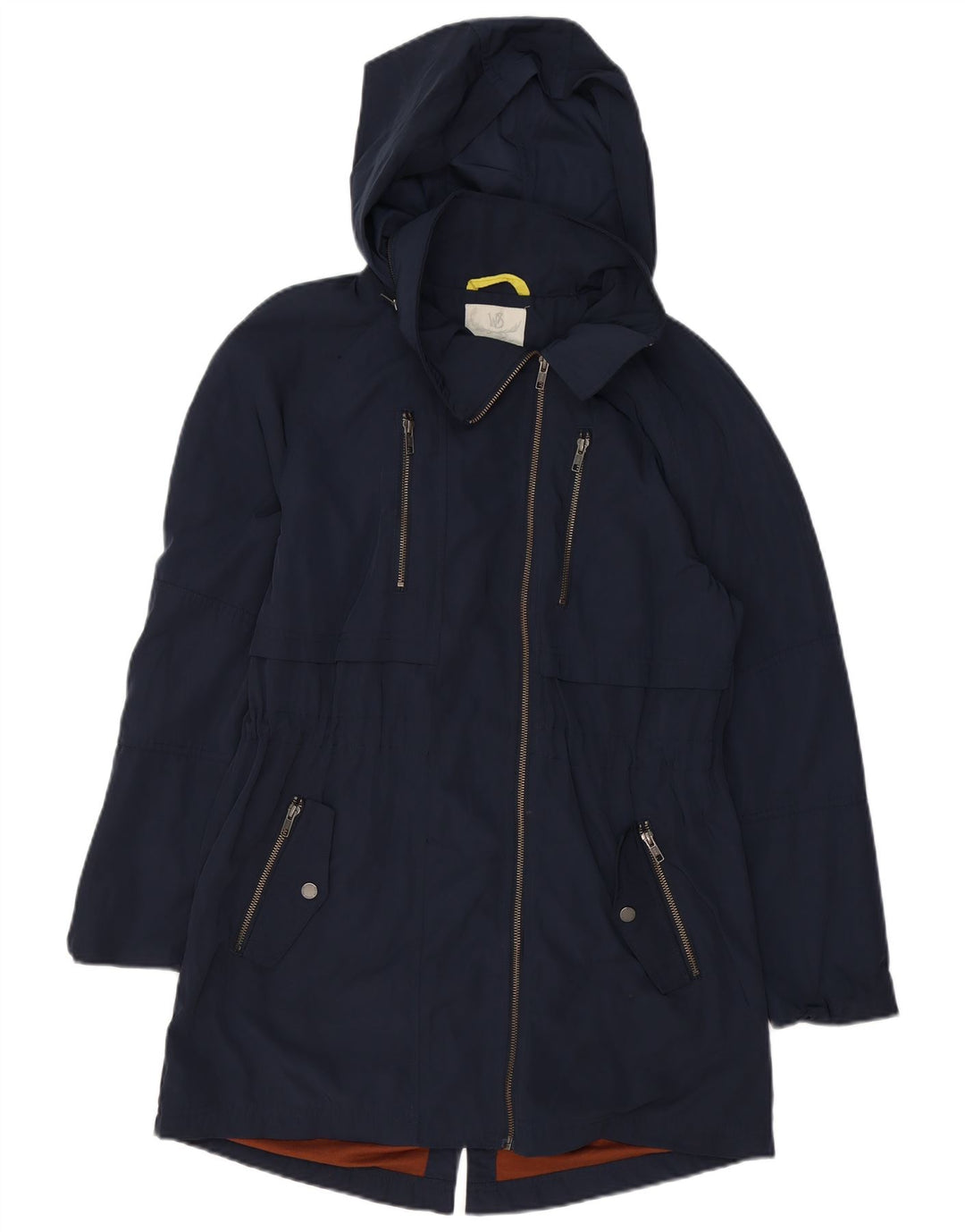 WHITE STUFF Parka con capucha para mujer UK 40 Mediano Azul marino Poliéster