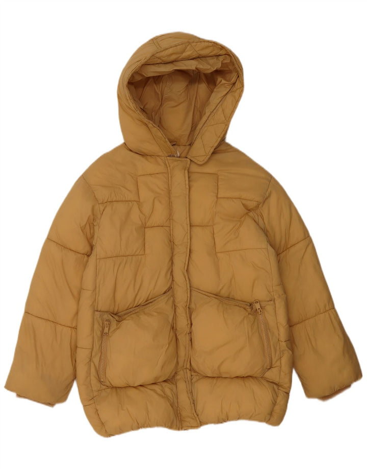 Zara Anorak Niña Con Capucha 11-12 Años Poliamida Amarillo