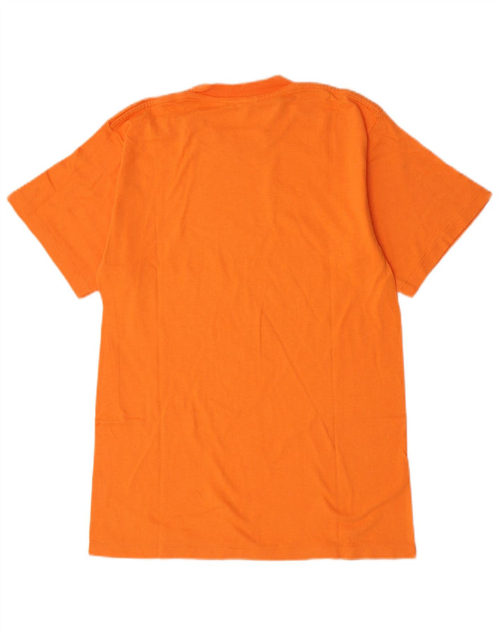 Champion Camiseta Gráfica Para Hombre Top Algodón Naranja Mediano