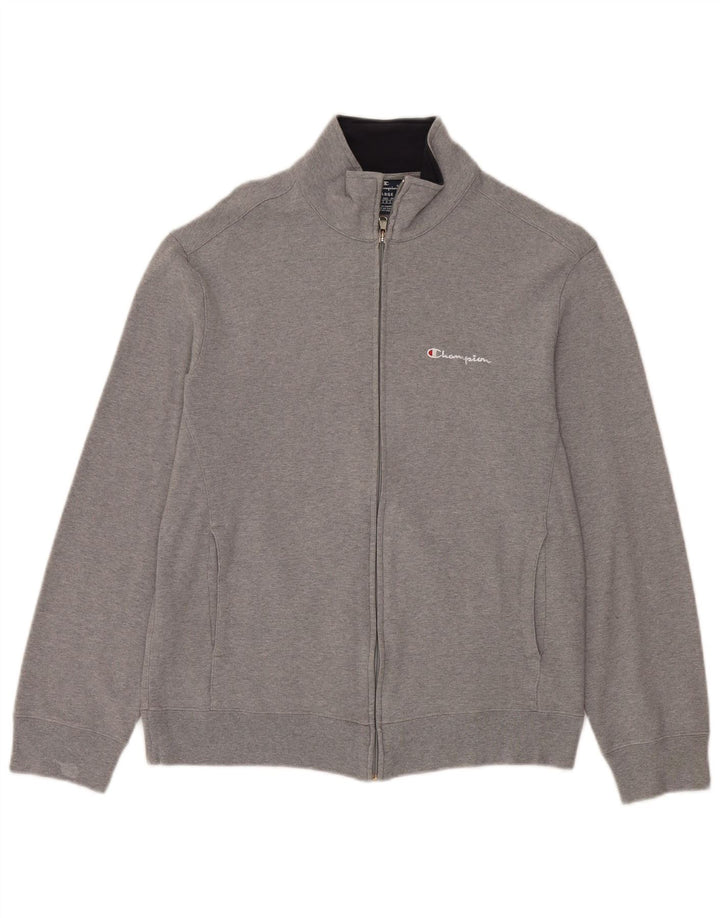 Champion - Chaqueta de chándal para mujer, talla 40, talla grande, algodón gris