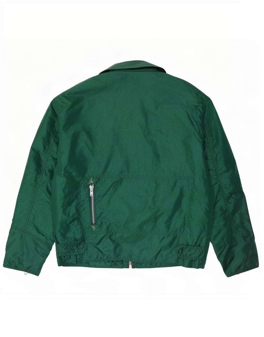 Vintage hombres bomber chaqueta Reino Unido 40 gran nylon verde